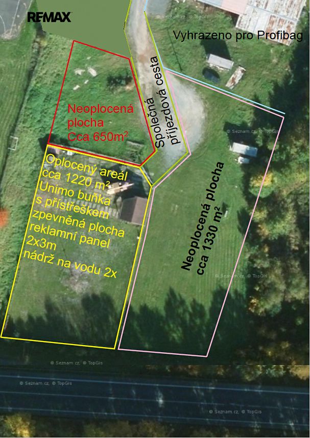 Pronájem komerčního pozemku 650 m²