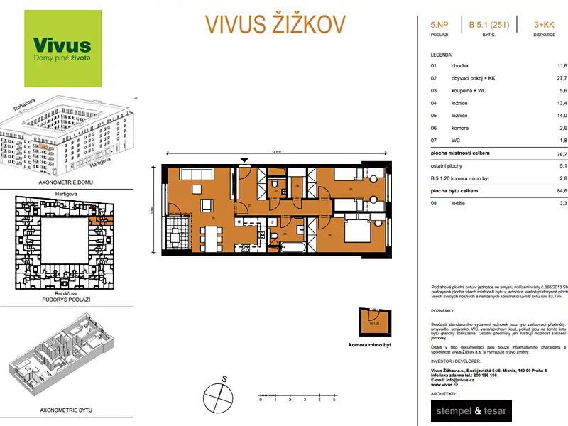 Prodej bytu 3+kk 85 m², Praha – náhled fotky 2