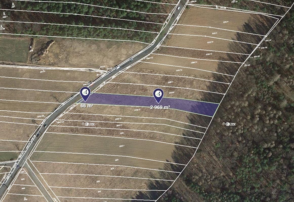 Prodej pole 3035 m², Lužná – fotka 1 z 3