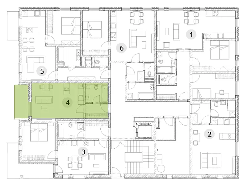 Prodej bytu 1+kk 30 m², Humpolec – náhled fotky 3