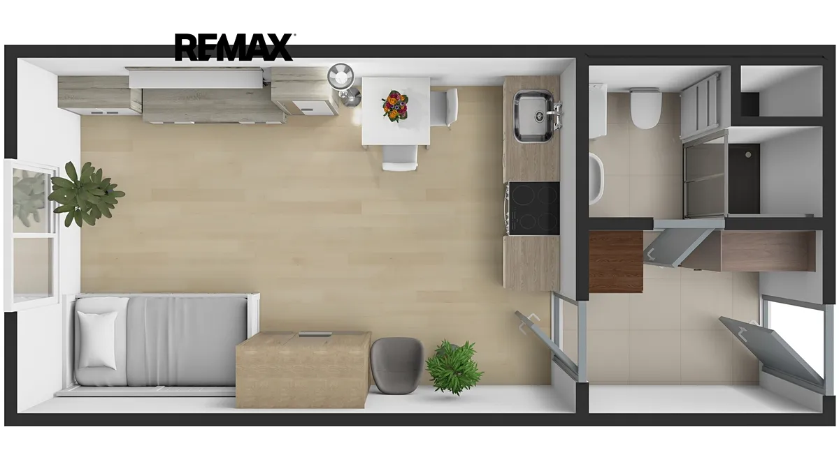 Pronájem bytu 1+kk 29 m² - Widok 5