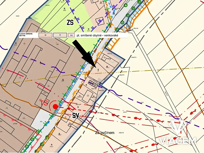 Prodej stavebního pozemku 711 m², Svatý Mikuláš – náhled fotky 2