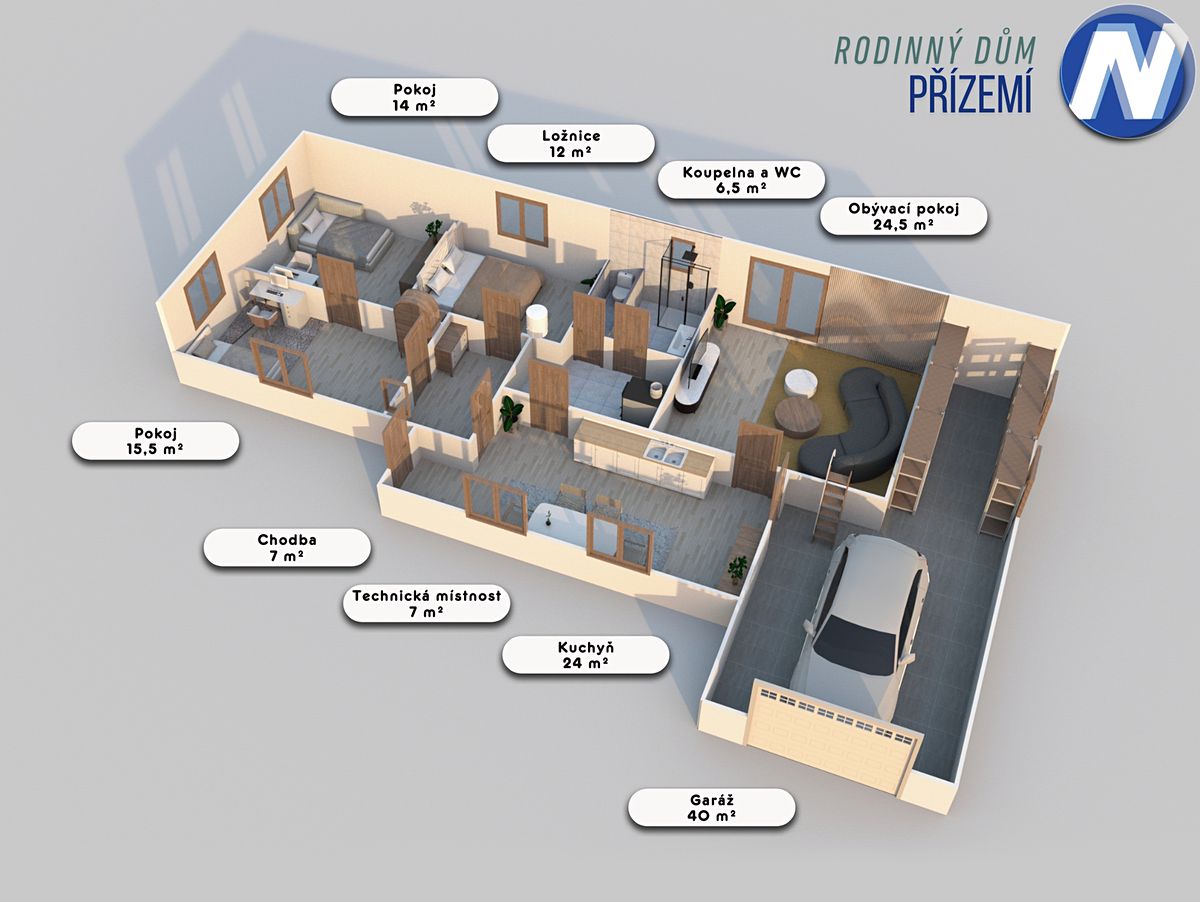Prodej rodinného domu 110 m², pozemek 6073 m² – fotografie 5