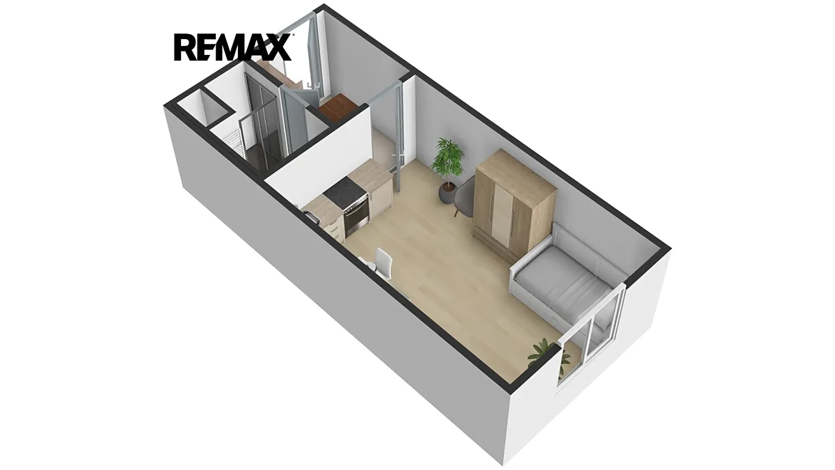 Pronájem bytu 1+kk 29 m² - Widok 6