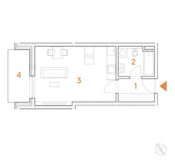 Prodej bytu 1+kk 30 m² – fotografie 4