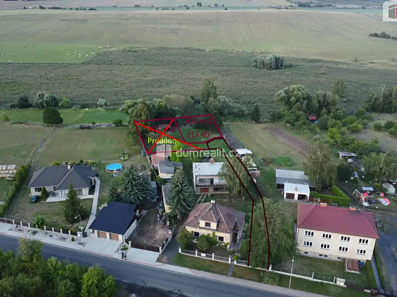 Prodej stavebního pozemku 810 m², Vroutek – náhled fotky 3