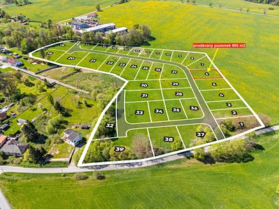 Prodej  stavebního pozemku 917 m²