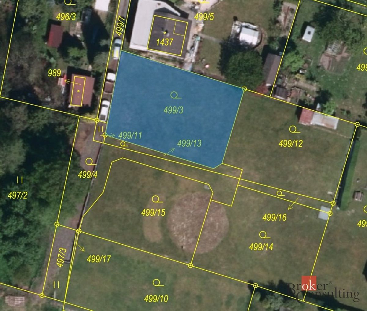 Prodej stavebního pozemku 593 m² – fotografie 2