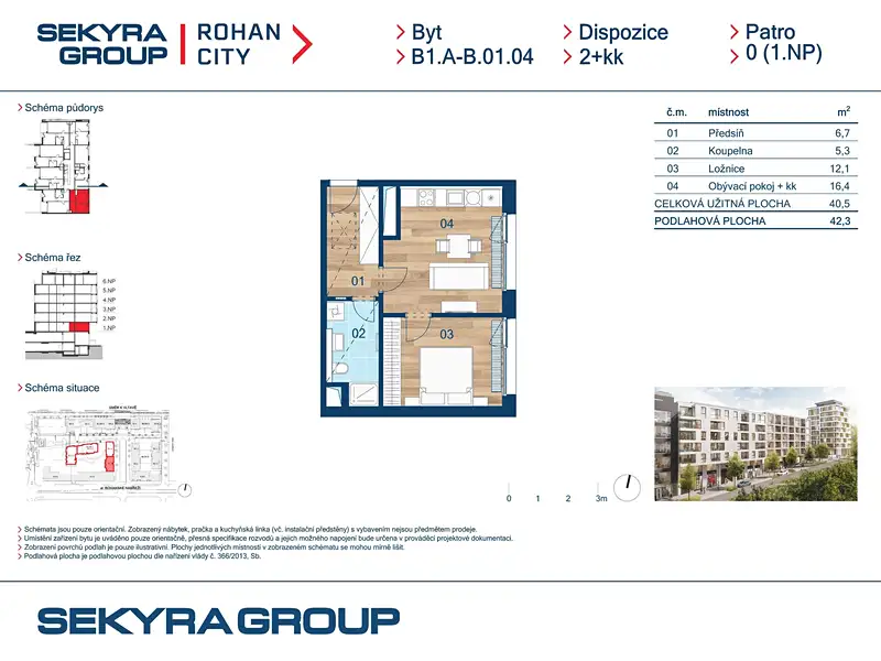 Prodej bytu 2+kk 40 m², Praha – náhled fotky 2