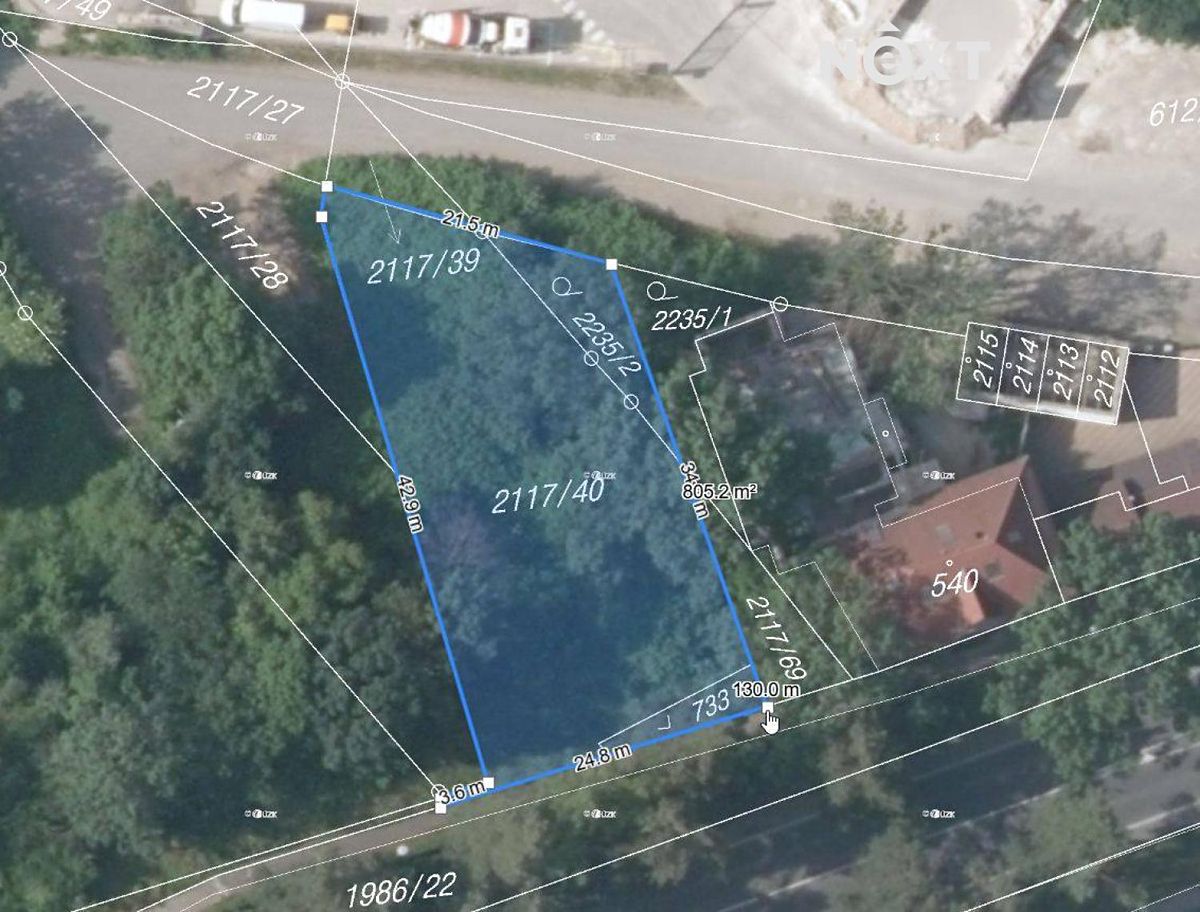 Prodej komerčního pozemku 805 m², Čáslav – fotka 1 z 3