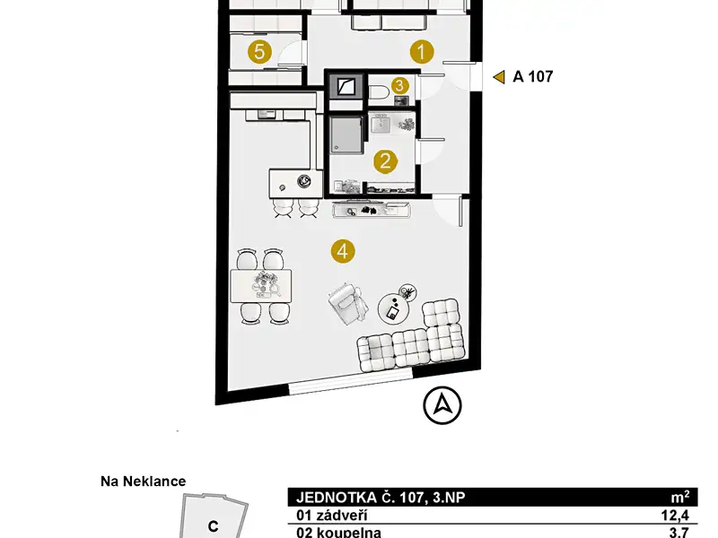Prodej bytu 3+kk 96 m², Praha – náhled fotky 2
