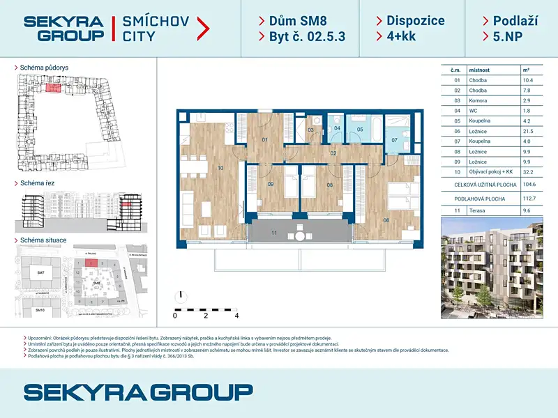 Prodej bytu 4+kk 104 m², Praha – náhled fotky 2