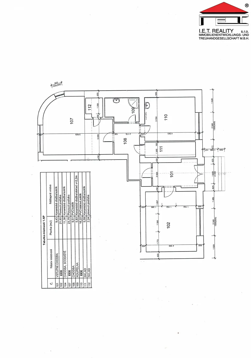 Pronájem kanceláře 84 m² – pohled 2