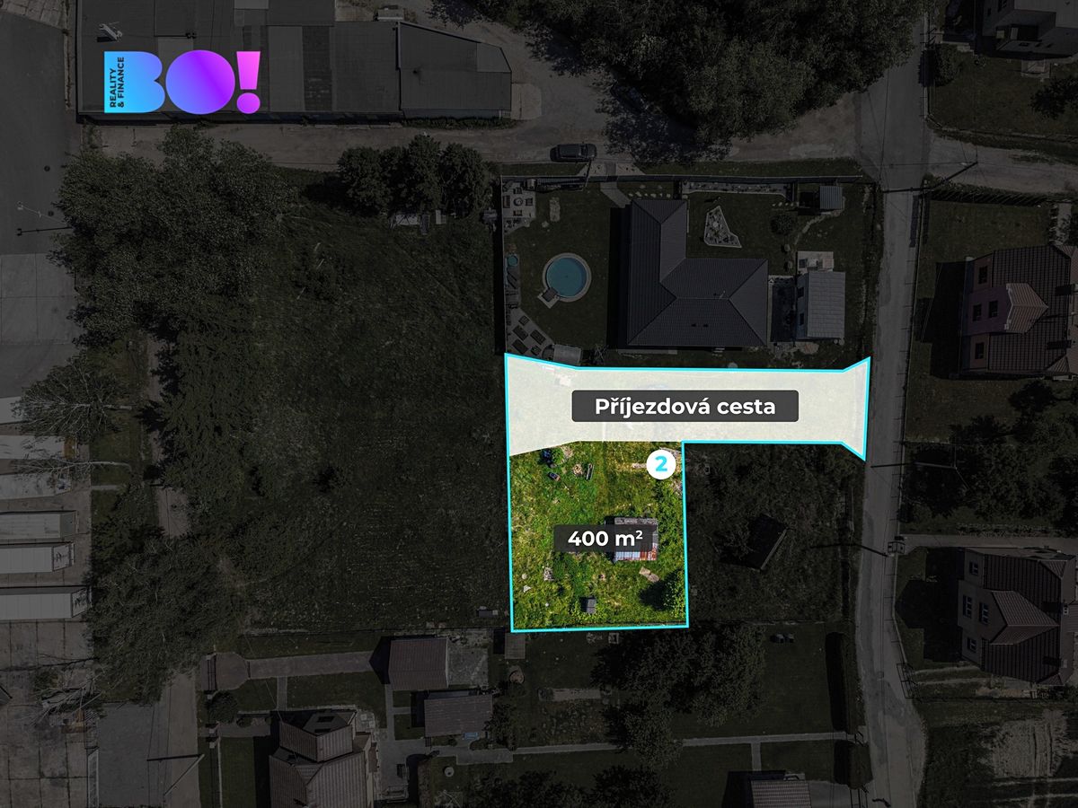 Prodej stavebního pozemku 400 m² – fotografie 3