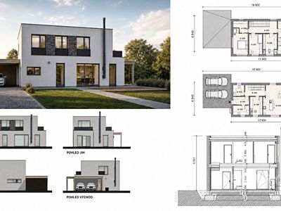 Prodej projektu na klíč 140 m², pozemek 778 m²