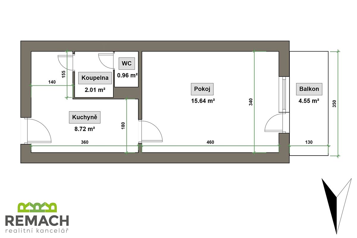 Prodej bytu 1+1 34 m² – fotografie 2