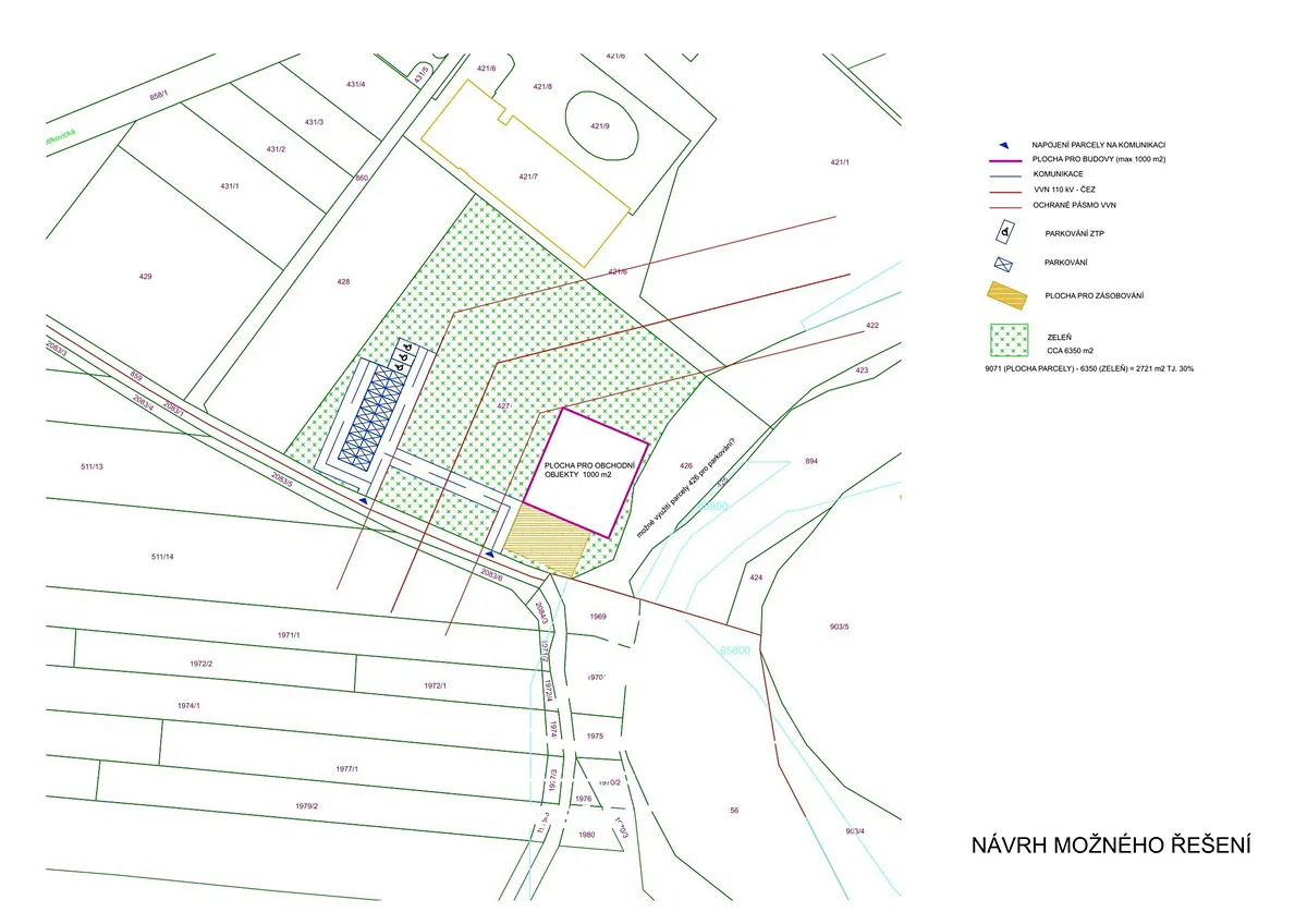 Prodej komerčního pozemku 10548 m²