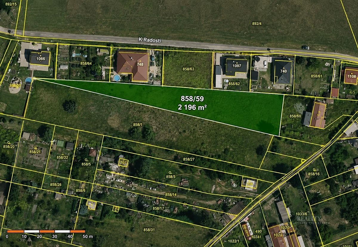 Prodej stavebního pozemku 2196 m² – fotografie 2