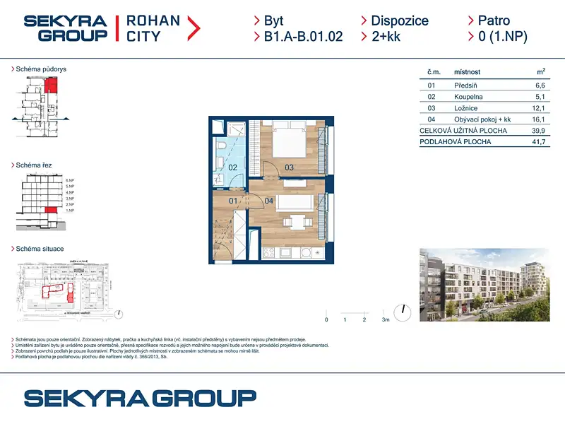 Prodej bytu 2+kk 40 m², Praha – náhled fotky 2