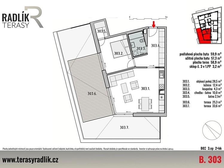 Prodej bytu 2+kk, 57 m² (5 z 5)