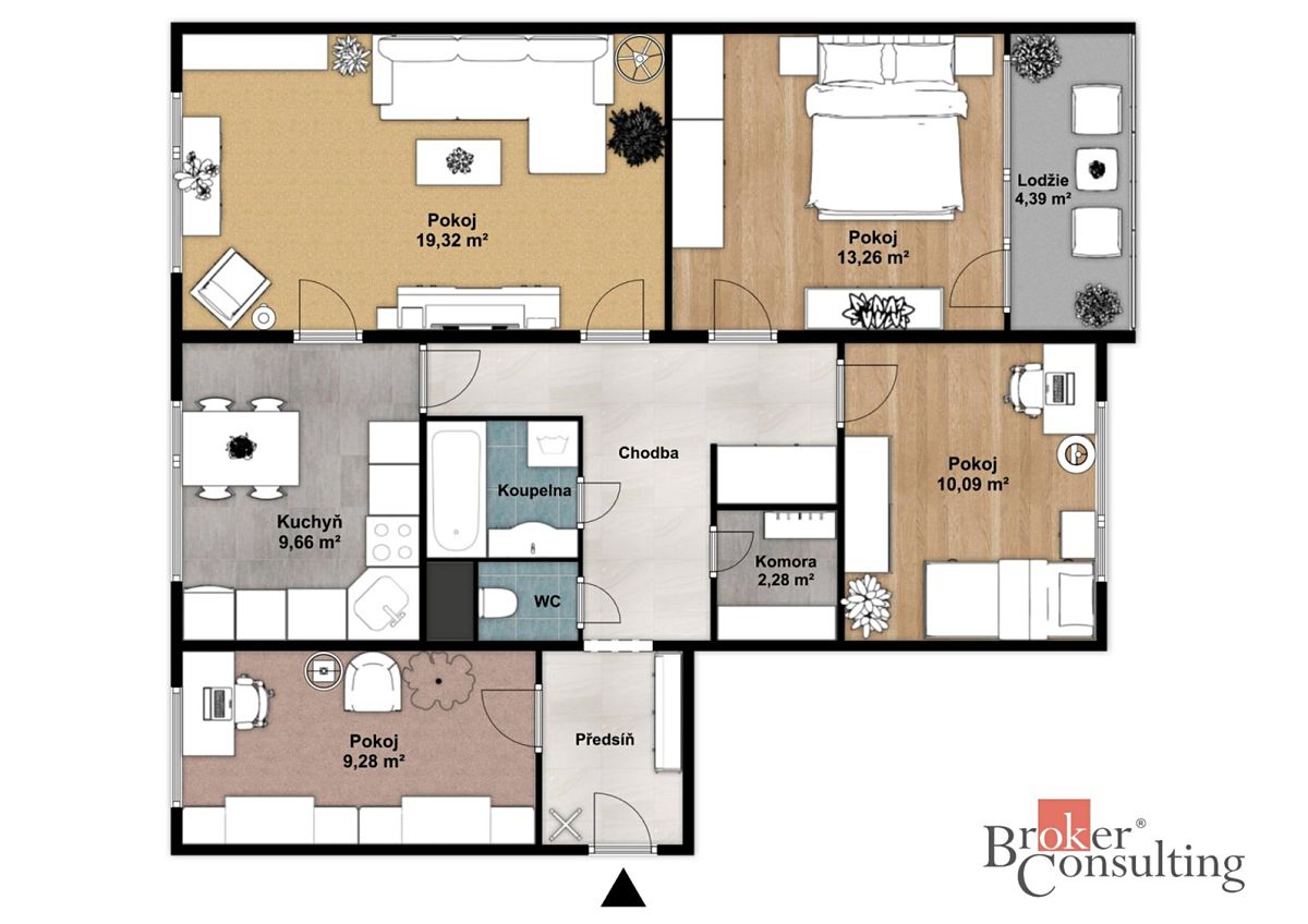 Prodej bytu 4+1 96 m² – fotografie 3
