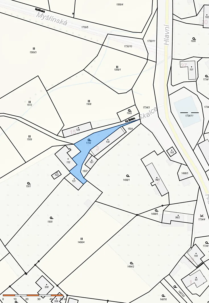 Dražba zahrady 111 m²