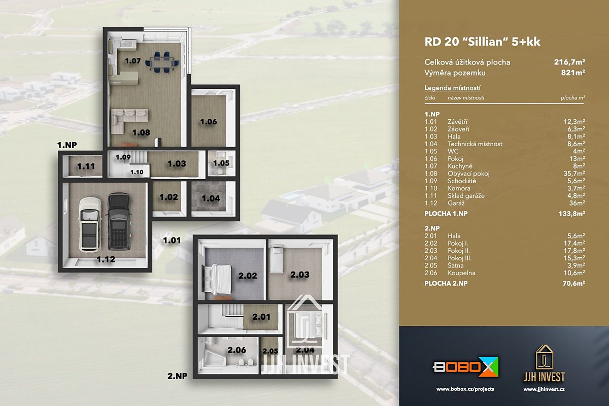 Prodej rodinného domu 212 m², pozemek 821 m² – fotografie 3