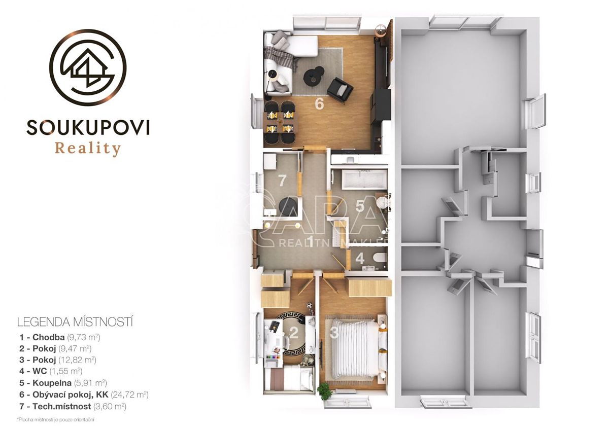 Prodej rodinného domu 68 m², pozemek 365 m² – fotografie 3