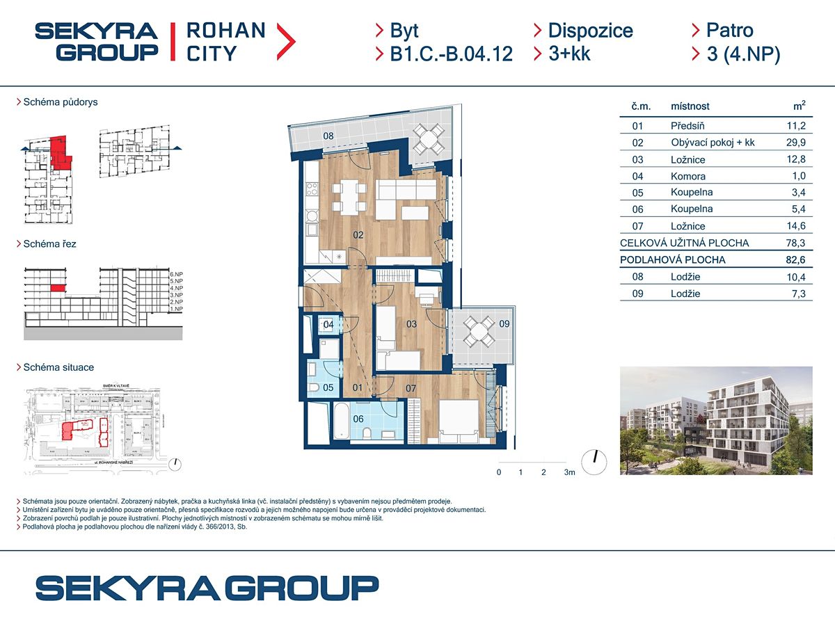 Prodej bytu 3+kk 51 m² – fotografie 2