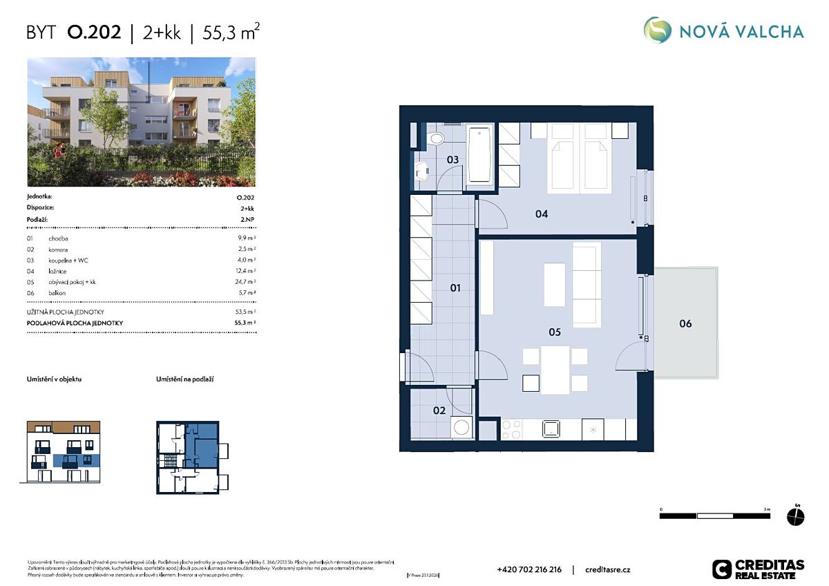 Prodej bytu 2+kk 54 m² – fotografie 5