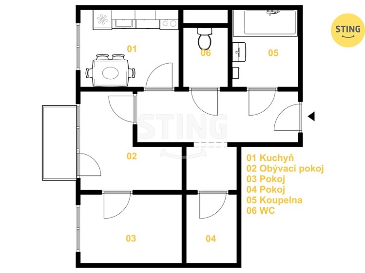 Квартира 3+1 на продаж, 78 м² (18 з 18)
