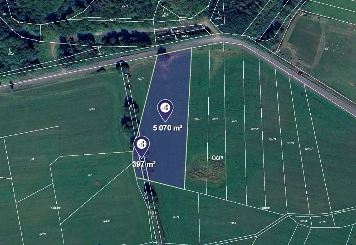 Prodej pole 5467 m²