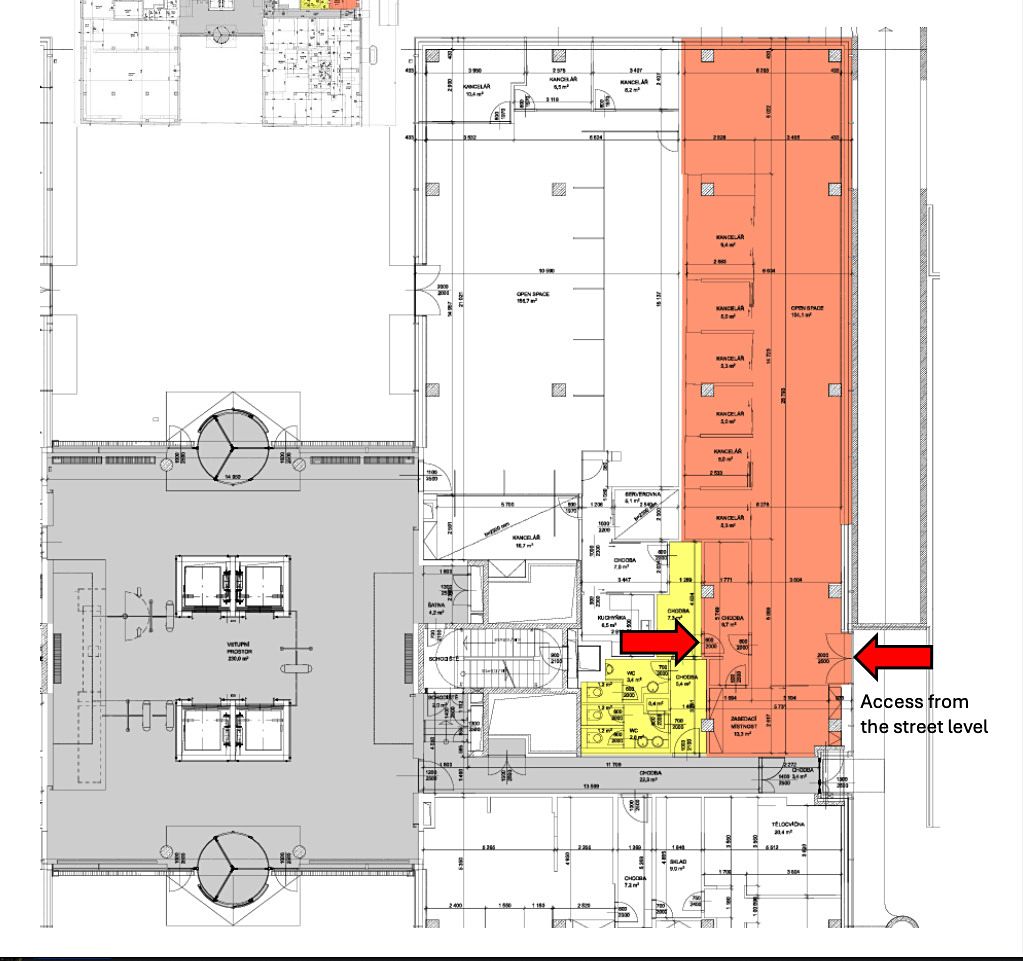Pronájem kanceláře 193 m² – fotografie 3