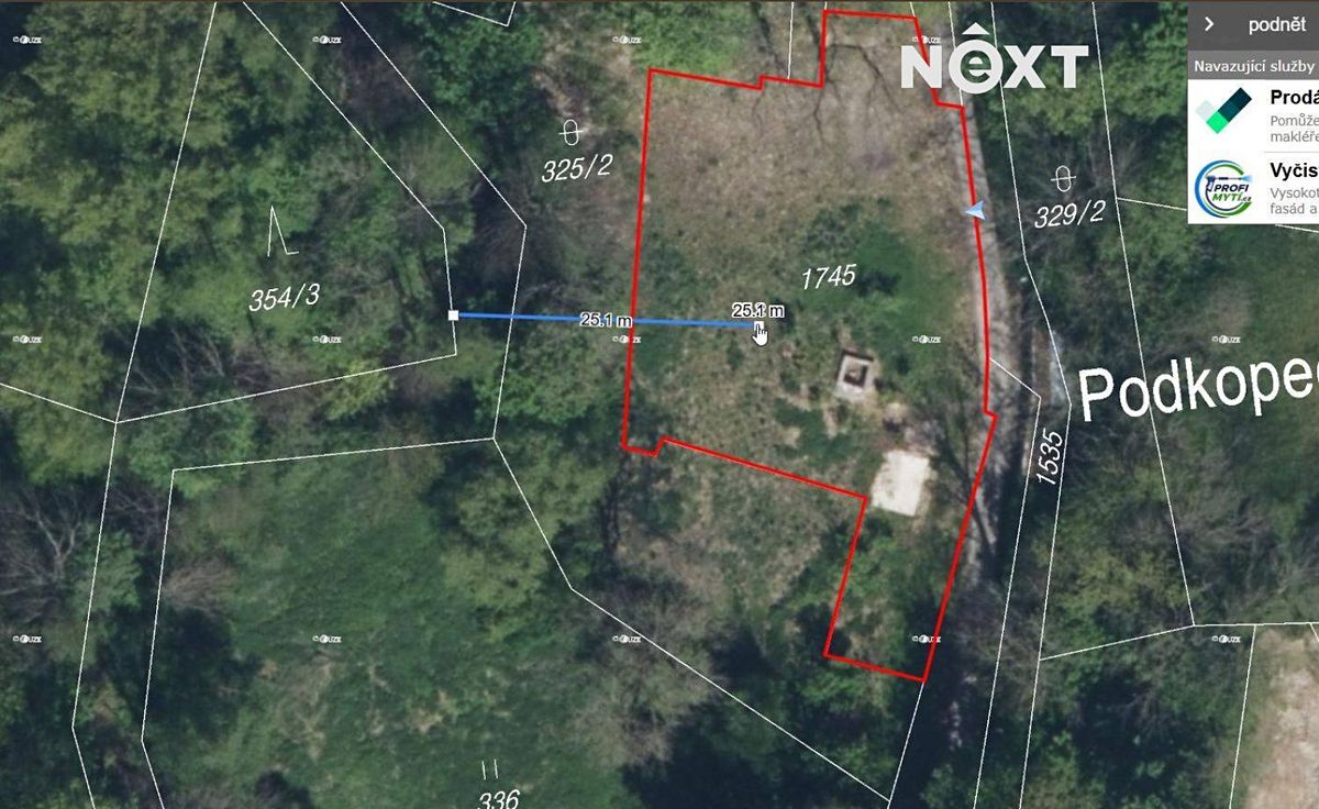 Prodej stavebního pozemku 2890 m²