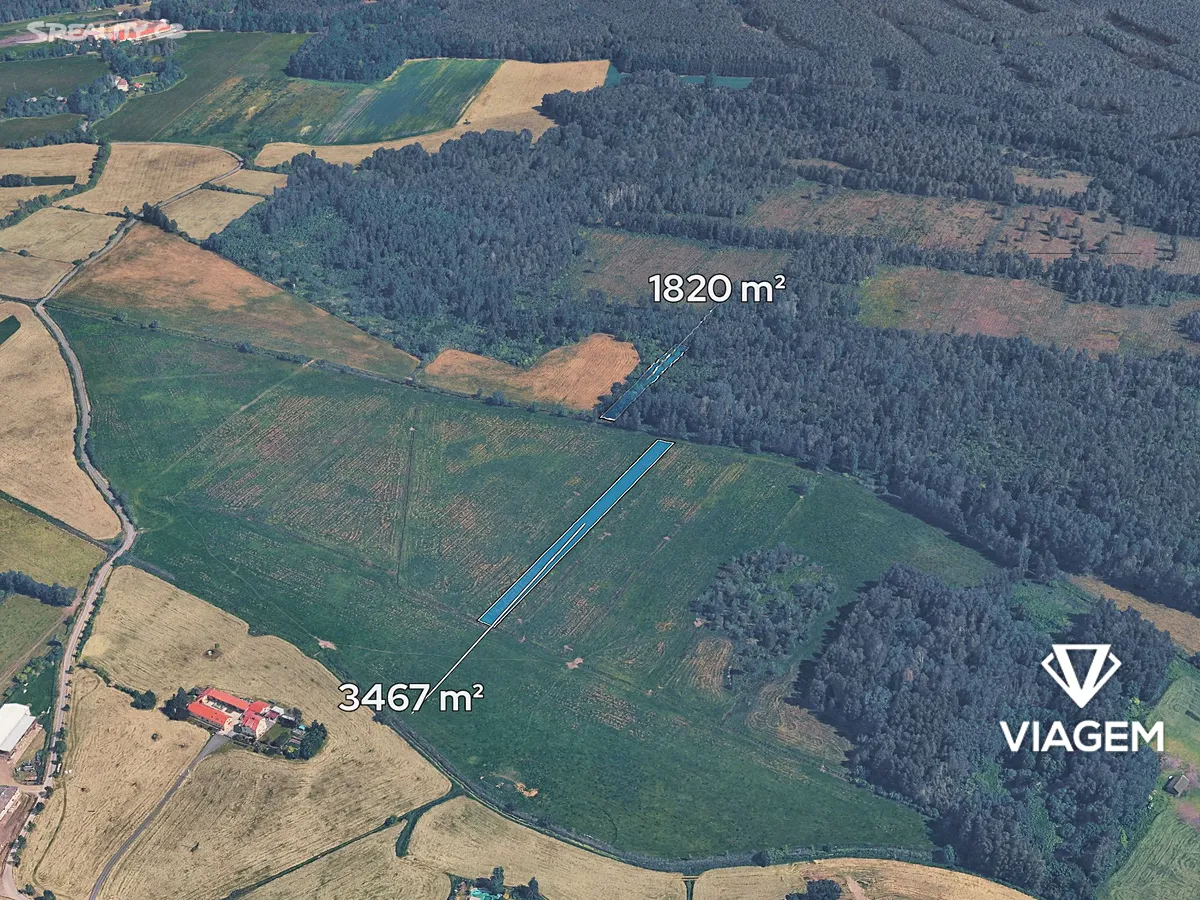 Prodej pole 5287 m², Borkovice