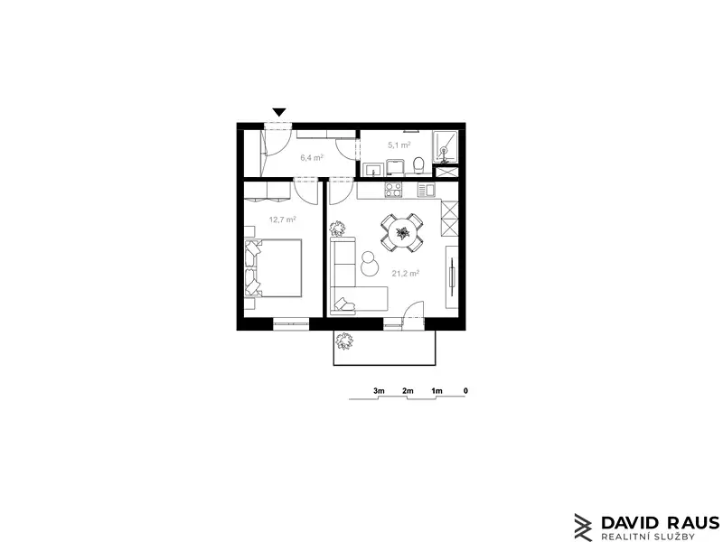 Prodej bytu 2+kk 45 m², Bystřice nad Pernštejnem – náhled fotky 3