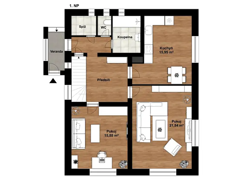 Prodej rodinného domu 250 m², pozemek 390 m², Benešov – náhled fotky 3