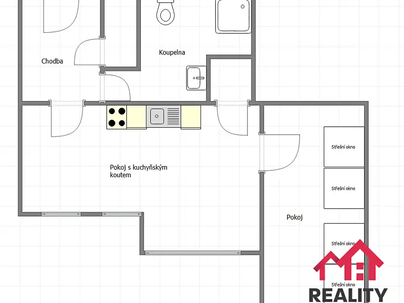 Pronájem bytu 2+kk 45 m², Králíky – náhled fotky 3