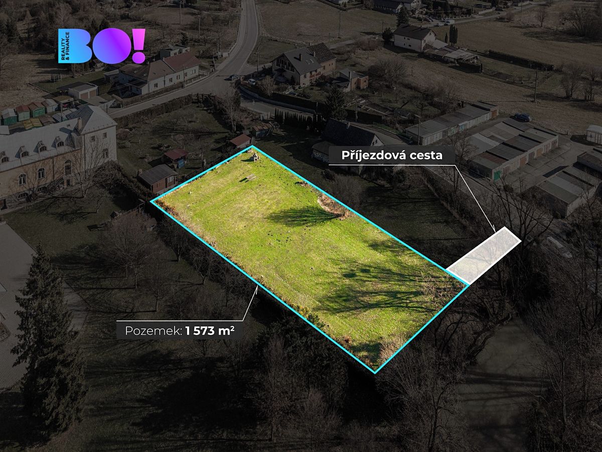 Prodej stavebního pozemku 1573 m²