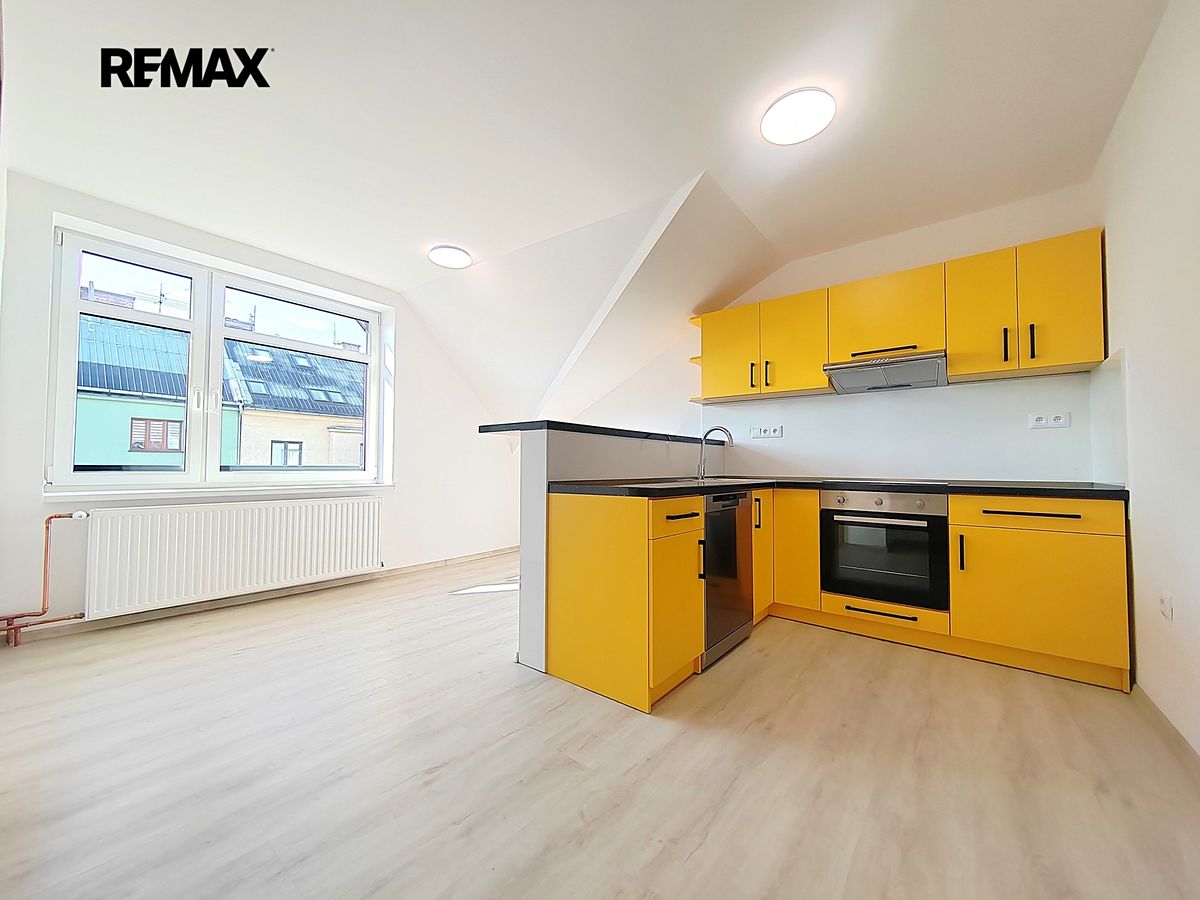 Pronájem bytu 1+1 56 m² (Podkrovní)