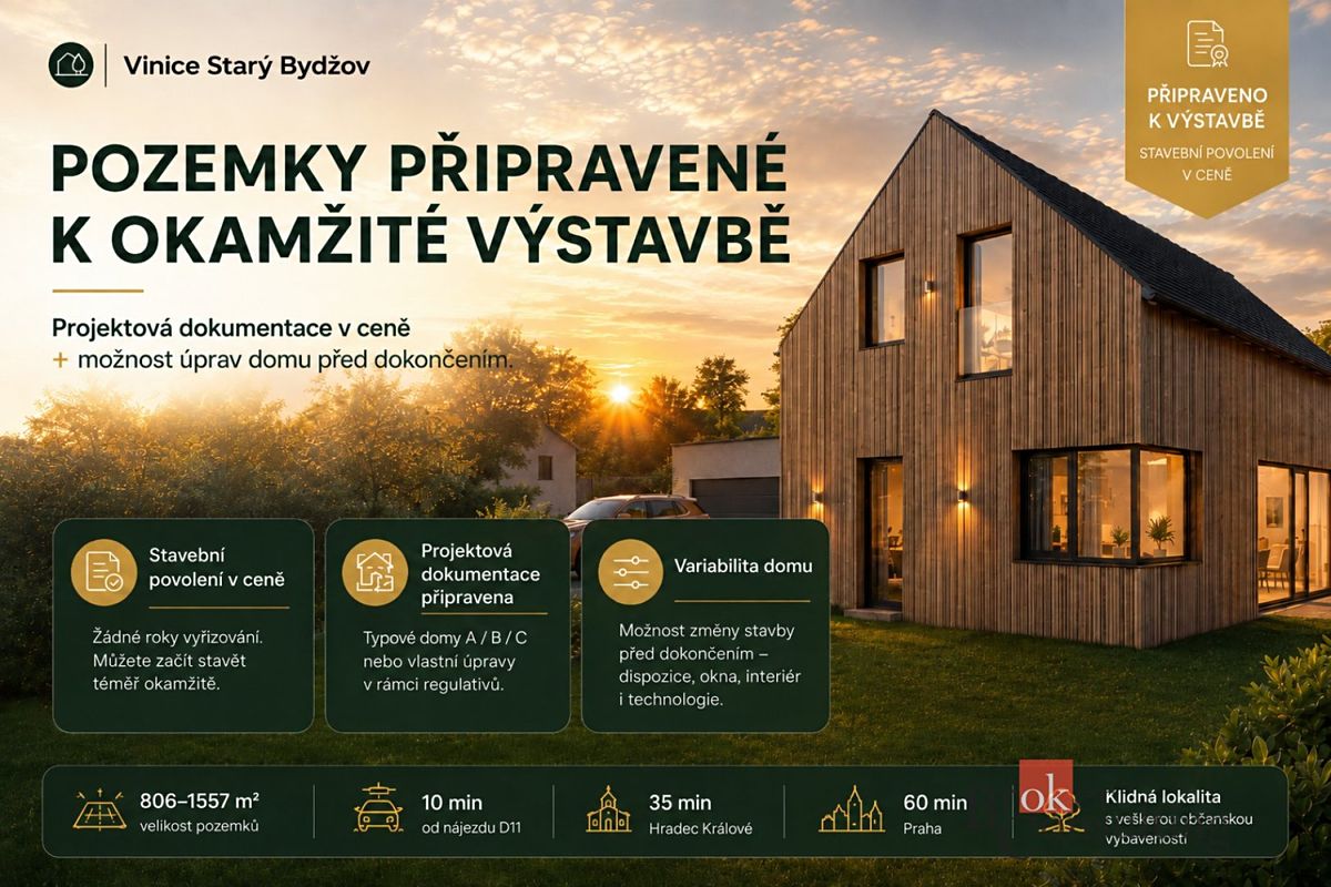 Prodej stavebního pozemku 806 m²