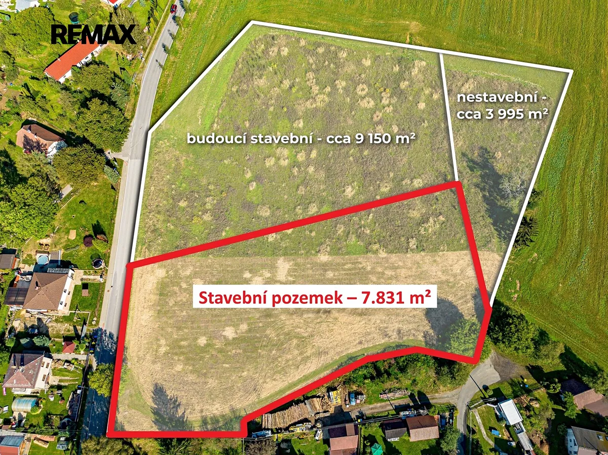 Prodej stavebního pozemku 7831 m²