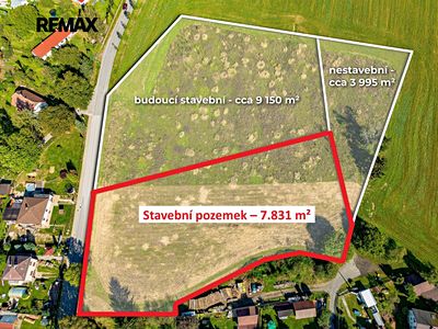 Prodej stavebního pozemku 7831 m²