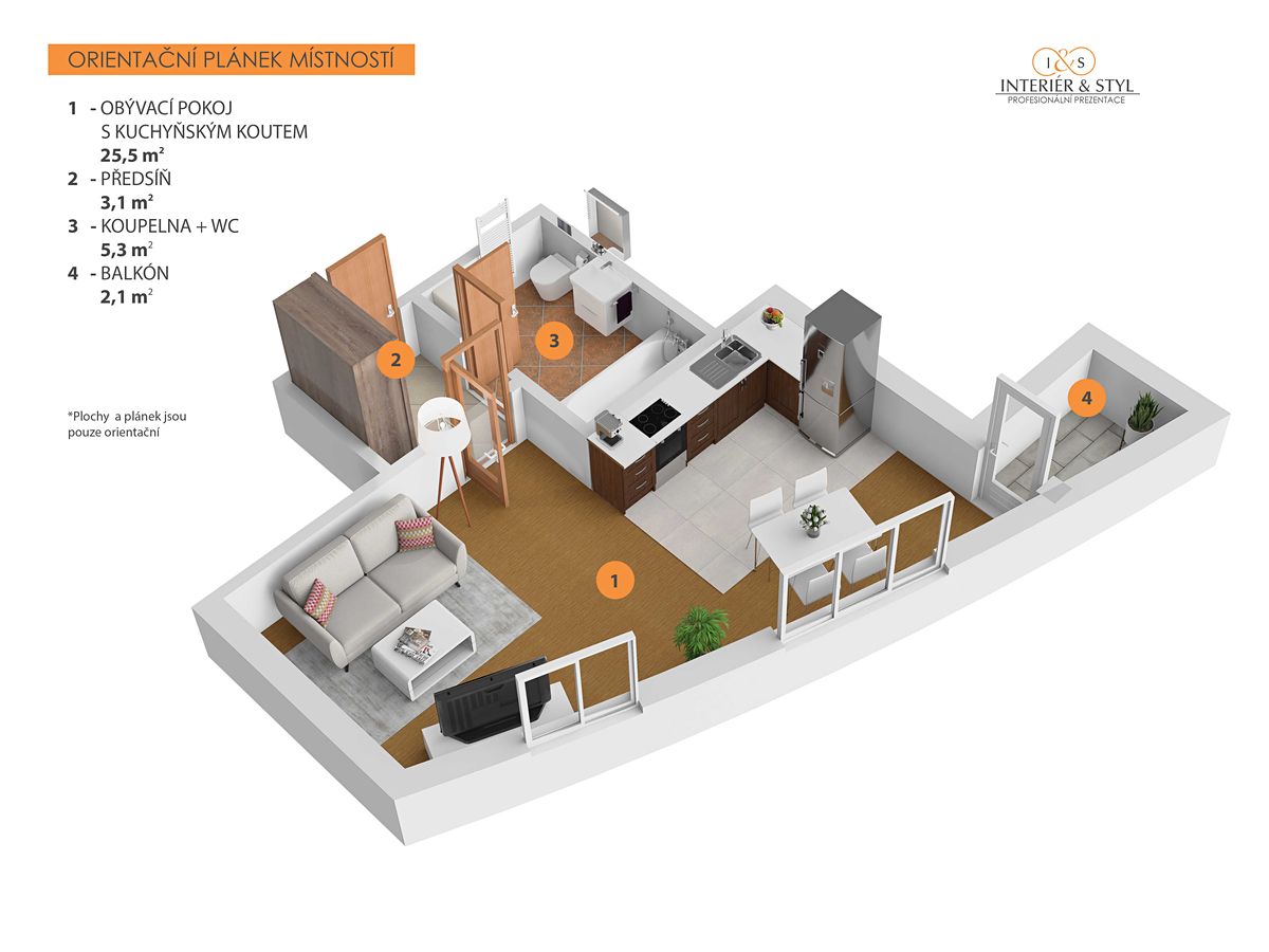 Prodej bytu 1+kk 35 m² – fotografie 5
