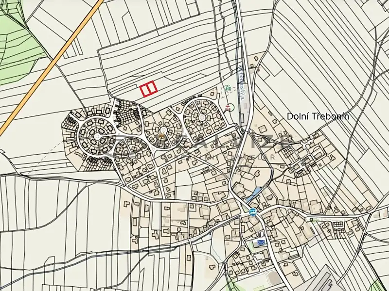 Prodej stavebního pozemku 655 m², Dolní Třebonín – náhled fotky 2