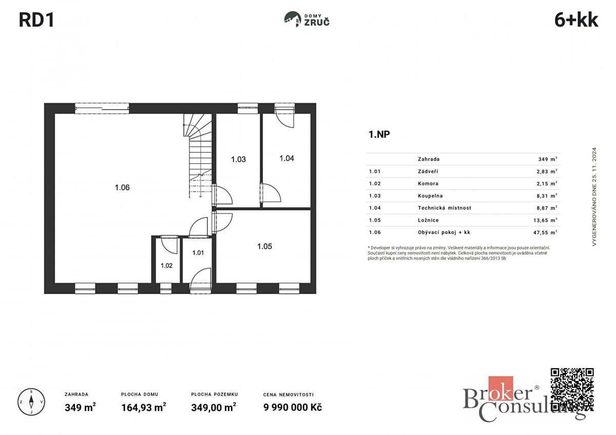 Prodej rodinného domu 164 m², pozemek 349 m² – fotografie 3