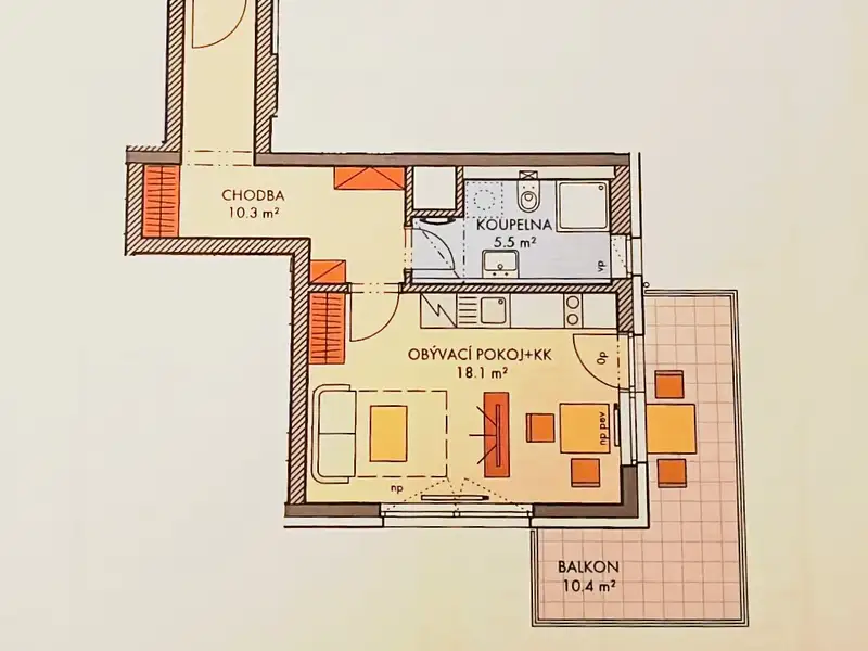 Prodej bytu 1+kk 45 m², Praha – náhled fotky 2