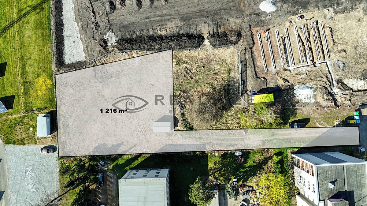 Prodej komerčního pozemku 1261 m², České Budějovice – fotka 1 z 3