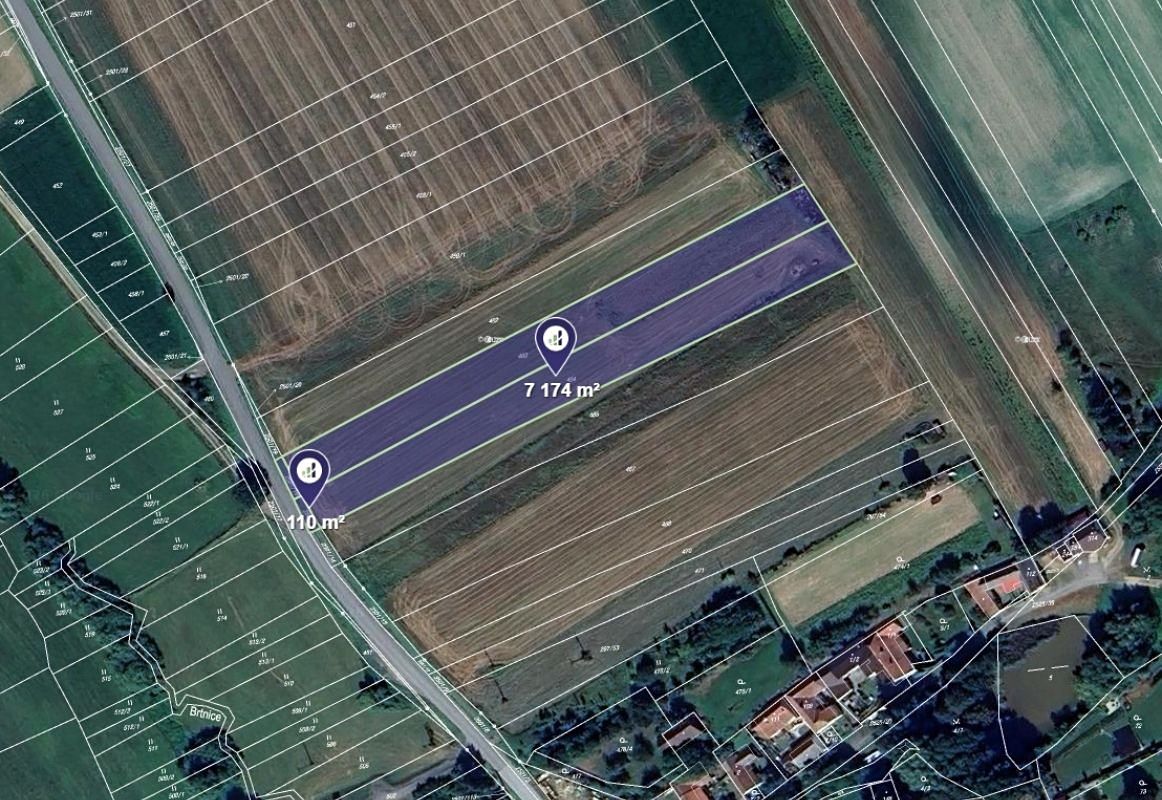 Prodej pole 7284 m²