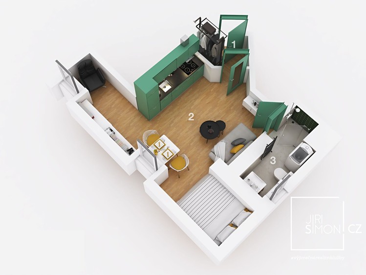 Wohnung 1+kk zum Kauf, 40 m² (3 von 22)